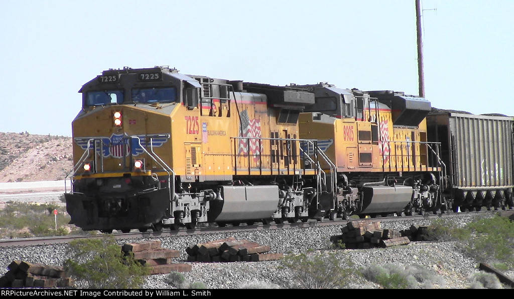 WB Unit Loaded Open Hopper Coal Frt at Erie NV  W-Pshr -3